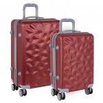 РА102 (2-ой) Maroon бордовый (20") пластикABS чемодан малый