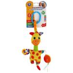 Текстильная игрушка подвеска с погремушками "Чудесный жирафик" на карт. в пак. "Умка" в кор.250шт