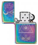 Зажигалка Zippo Classic с покрытием Multi Color, латунь/сталь, разноцветная, глянцевая, 36x12x56 мм