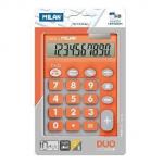 Калькулятор Milan 10-разряд, в чехле, двойное питание, оранжев, 150610TDOBL