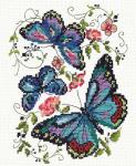 Набор для вышивания "Чудесная Игла" 042-03 "Синие бабочки"