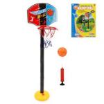Набор напольный баскетбол, стойка высота 115 см, щит 34,5*25 см, мяч, насос, коробка