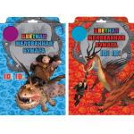 Набор цветной мелованной бумаги ACTION! DRAGONS, папка картонная,  ф. А4, 10 л., 10 цв.,2 дизайна