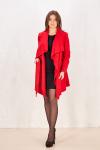 Пальто женское демисезонное 19112 (красный)