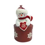 BEBELOT Holiday Товары для новогодних праздников коробочка  "Санта/снеговик" (14х14х22 см)