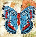 "Бабочка 2" Рисунок на ткани 25х25