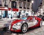 "Bugatti Veyron" живопись на холсте 40х50