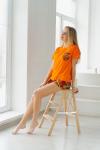 Костюм домашний футболка+шорты - Апельсинка | оранж
