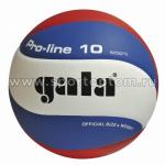 Мяч волейбольный GALA Pro Line 10 соревновательный клееный (PU), BV 5821 S CZ, бело-сине-красный
