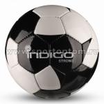 Мяч футбольный №4 INDIGO STRONG тренировочный (PU SEMI) Юниор, IN033, бело-черный