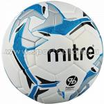 Мяч футбольный №5  MITRE ASTRO DIVISION HYPERSEAM матчевый (термопластичн.PU), BB1069WKR, бело-голубой