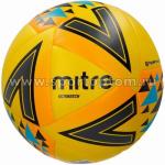 Мяч футбольный №5  MITRE ULTIMATCH HYPERSEAM матчевый (термопластичн.PU), BB1117YOU, желто-оранжево-синий