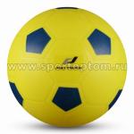 Мяч резиновый детский INDIGO Футбол, IN120, желто-синий, 15 см