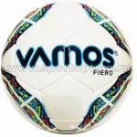 Мяч футбольный №5  VAMOS FIERO тренировочный (PU), BV 2560-AFH, бело-сине-зеленый