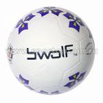 Мяч резиновый футбольный BWOLF 360 г № 4, 5201 TFR, бело-синий,