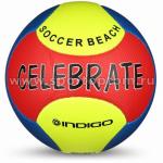 Мяч футбольный №5 INDIGO BEACH CELEBRATE пляжный (PVC 1.2 мм), 1197, желто-красный