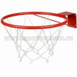 Кольцо баскетбольное с сеткой (труба), AN-10, красный, №3 (290 мм)