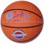 Мяч баскетбольный №3 INDIGO (резина), 7300-3-TBR, оранжевый