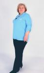 Блуза с удлиненной спинкой - лакост - Грация | голубой
