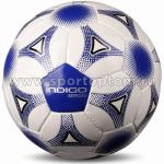 Мяч футбольный Футзал №4 INDIGO SERGIO тренировочный, N006, бело-синий