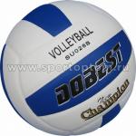 Мяч волейбольный DOBEST тренировочный клееный (PU), 028B SU, бело-синий