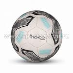 Мяч футбольный №2 INDIGO SNOW тренировочный (PU SEMI) Сувенирный, IN029, бело-серо-голубой