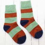 Детские носки 6-8 лет 19-22 см "Striped" Зеленый