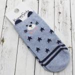 Короткие носки "Blue series" Мишка с звездами