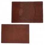 Обложка для паспорта Croco-П-1101 натуральная кожа коричневый тем шора (1002)  225725