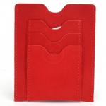 Обложка/футляр для паспорта Croco-П-1103 натуральная кожа 1отд,  3карм,  красный шора (1003)  227431