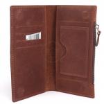 Портмоне мужское Croco-ПР-1052 натуральная кожа 3 отд,  5 карм,  коричневый св крейзи хорс (229)  226651