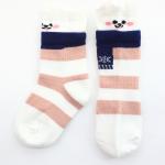 Детские носки 3-5 лет 15-18 см см "С шарфом" Розово-белые