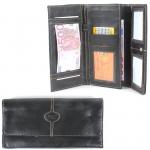 Кошелек женский искусственная кожа 943-03,  молния внутри,  5отд,  9 карм,  черный SALE 192358
