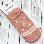 Короткие носки "Розовые милахи"  Мишка с Бантиком
