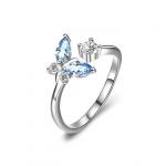 Безразмерное кольцо «Бабочка», Crystal Shik