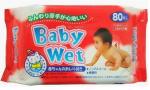 "Showa Shiko" "Easy care" Влажные салфетки для ухода за нежной кожей тела малышей с экстрактом алоэ вера 1х80шт 140мм х 200мм 1 30