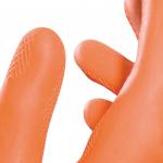 Перчатки латексные MAPA Industrial/Alto 299, хлопчатобумажное напыление, р. 8, M, оранжевые, шк 3180