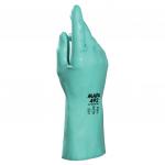 Перчатки нитриловые MAPA Ultranitril 492, хлопчатобумажное напыление, размер 7, S, зеленые, шк 1273