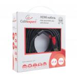 Кабель HDMI 10м CABLEXPERT, M-M, 2 фильтра, для передачи цифрового аудио-видео, CC-S-HDMI03-10M