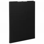 Папка-планшет STAFF, А4 (230х314 мм), с прижимом и крышкой, картон/бумвинил, РОССИЯ, черная, 229053