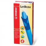Ручка шариковая STABILO LeftRight, СИНЯЯ, для правшей, корпус синий, 0,8мм, линия 0,4мм,6328/1-10-41