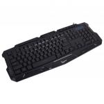 Клавиатура проводная игровая GEMBIRD KB-G11L, USB, 104 клавиши+9доп.кл., подсветка 3 цвета, черная