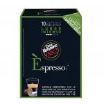 Капсулы для кофемашин NESPRESSO, Lungo Intenso, натуральный кофе, 10 шт. х 5 г, VERGNANO, 8001800005501