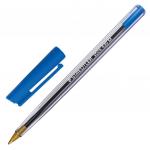Ручка шариковая STAEDTLER (Германия) Stick, СИНЯЯ, корпус прозрачный, 1мм, линия 0,35мм, 430 M-3