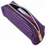 Пенал-косметичка BRAUBERG, мягкий, "Royal", фиолетовый, 19х6х6 см, 229022