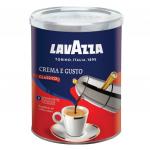 Кофе молотый LAVAZZA (Лавацца) "Crema e Gusto", натуральный, 250г, жестяная банка, 3882