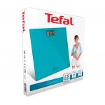 Весы напольные TEFAL PP1133, электронные, вес до 160кг, квадратные, стекло, голубые