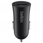 Зарядное устройство автомобильное BELKIN, кабель Type-C 1,2 м, серое, F7U032bt04-BLK