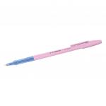 Ручка шариковая STABILO Liner Pastel, СИНЯЯ, корпус розовый, узел 0,7мм, линия 0,3мм, 808FP1041-4
