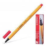 Ручка капиллярная STABILO Point 88, НЕОН КРАСНАЯ, корпус оранжевый, толщина письма 0,4мм, 88/040